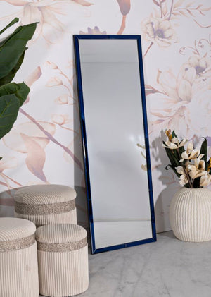 Specchio Da Muro Berlino Blu Cm 55X2X150 Elegante e Moderno