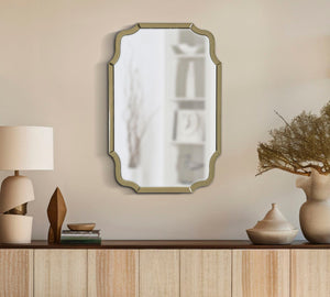 Specchio Da Muro Istanbul Oro Cm 60X1X90 Elegante E Raffinato