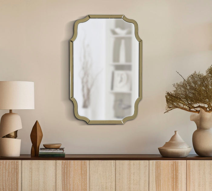 Specchio Da Muro Istanbul Oro Cm 60X1X90 Elegante E Raffinato