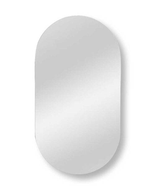 Specchio LS071 Ovale cm.40x80 3MM con piastra portafaretto