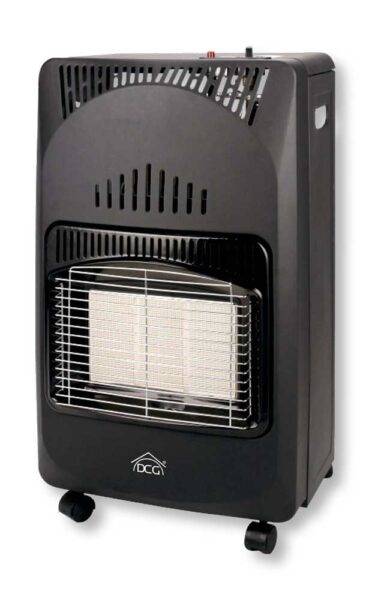 Stufa a Gas Infrarossi DCG Compatta – 3 Livelli di Potenza e Sicurezza Anti-Ribaltamento