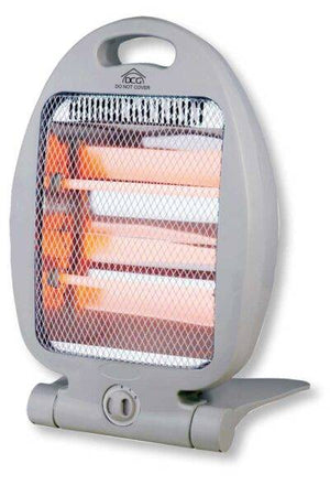 Stufetta al Quarzo 2 Elementi 800W – Compatta con Sicurezza Anti-Ribaltamento