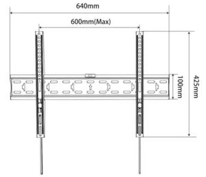 Supporto TV Bravo Quadro 32–82" con Livella – Carico Max 40 kg