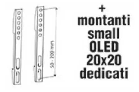 Supporto TV Bravo Quadro 32–82" con Livella – Carico Max 40 kg