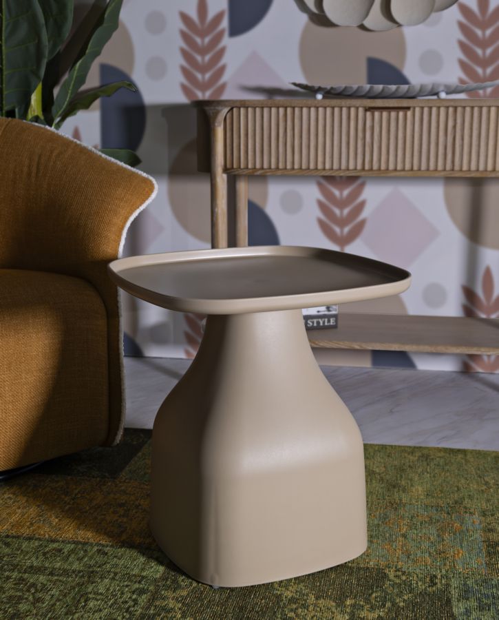 Tavolinetto Gea Tortora Cm 48X48X50 Design Elegante