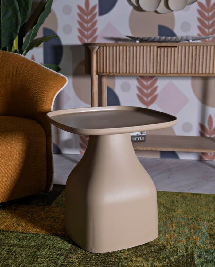 Tavolinetto Gea Tortora Cm 48X48X50 Design Elegante