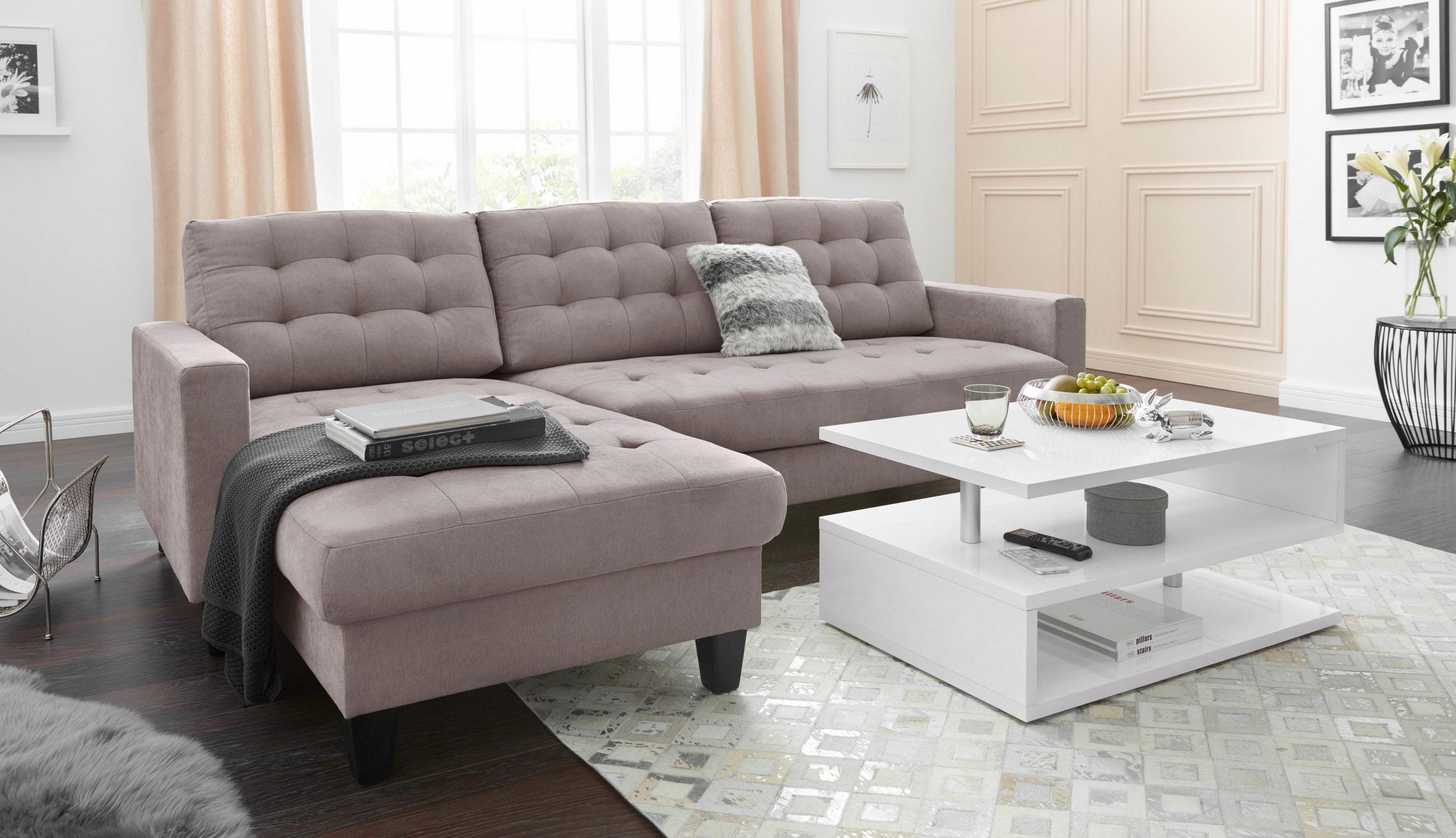 Tavolino da Salotto Zeta 90 - Mobile Elegante per la zona giorno