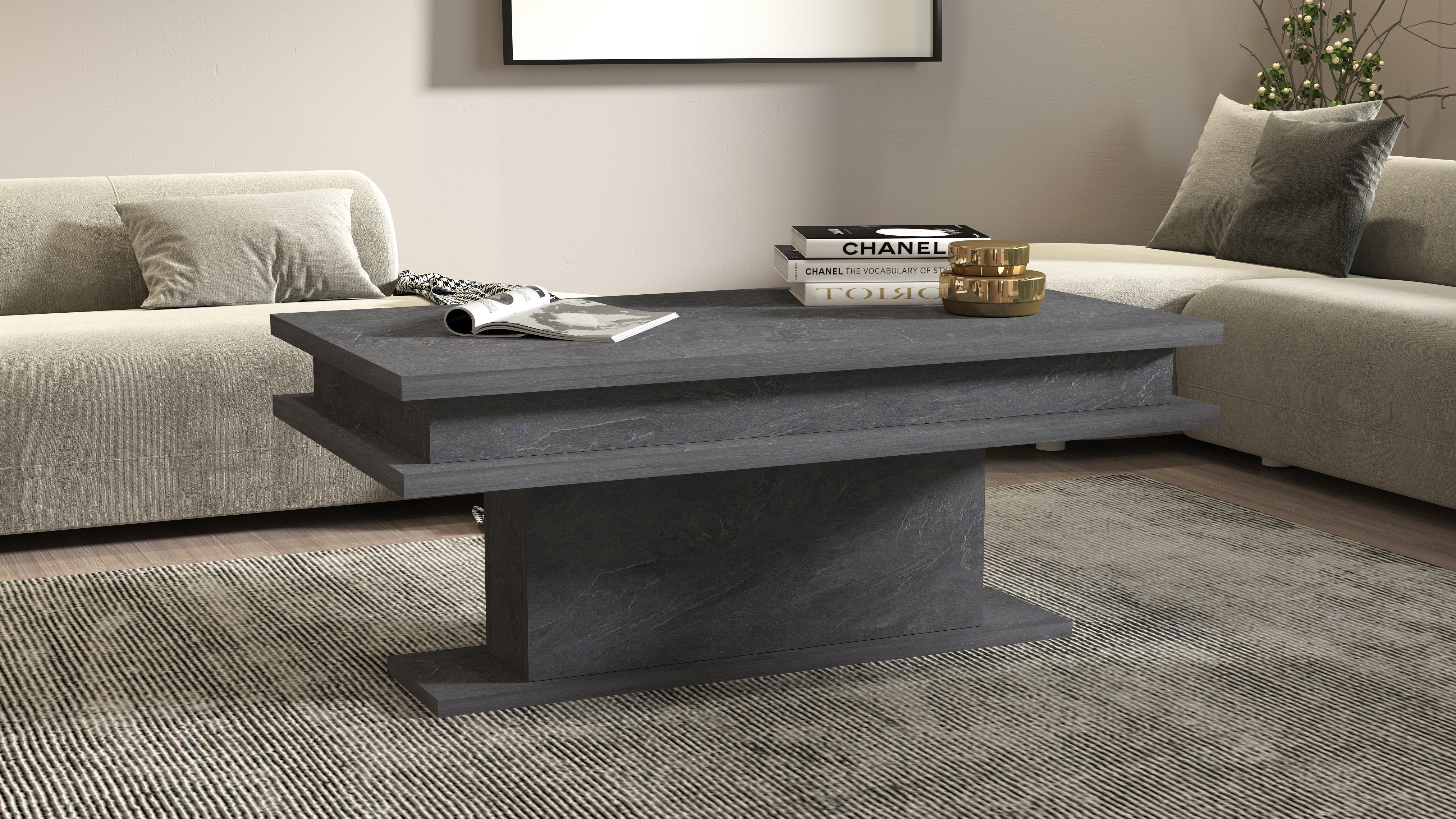 Tavolino da caffè Little Big con design moderno - 100 cm