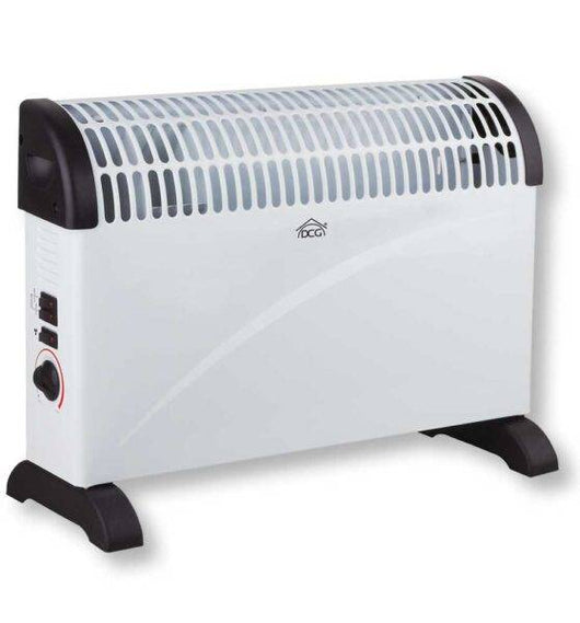 Termoconvettore Elettrico 2000W con Termostato Regolabile e Funzione Turbo