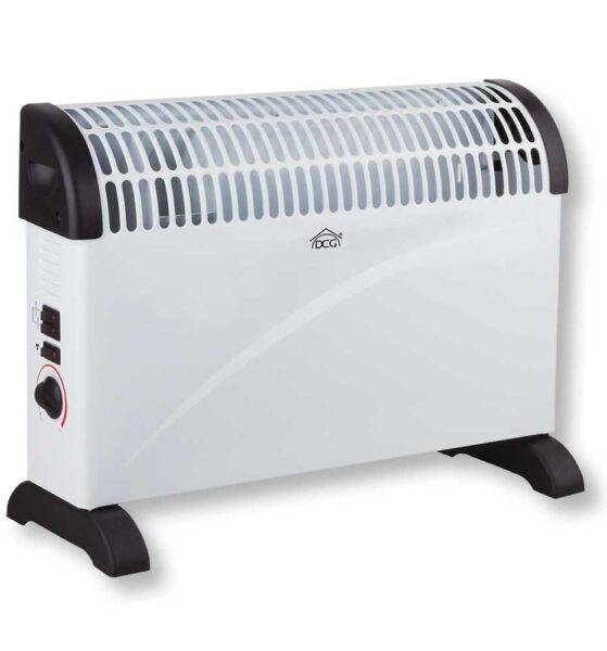 Termoconvettore Elettrico 2000W con Termostato Regolabile e Funzione Turbo