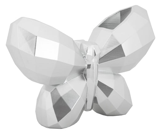 Vaso Butterfly Silver Cm 22,5X8X15 Design Elegante Unico