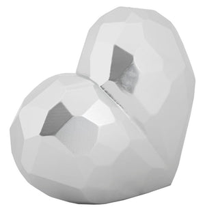 Vaso Heart Silver Cm 19X9X18 Elegante e Moderno