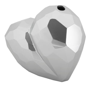 Vaso Heart Silver Cm 19X9X18 Elegante e Moderno