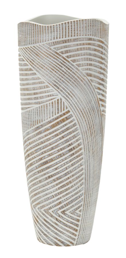 Vaso Resina Woody Cm Ø 18X45 Per Arredo Elegante