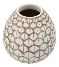 Vaso Resina Tibet Cm Ø 27X27 Elegante Design Moderno