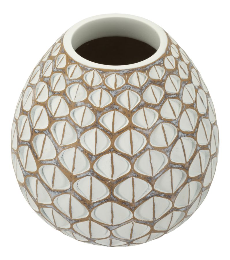 Vaso Resina Tibet Cm Ø 27X27 Elegante Design Moderno
