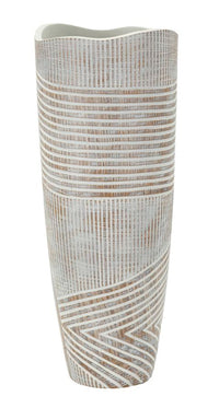 Vaso Resina Woody Cm Ø 18X45 Per Arredo Elegante