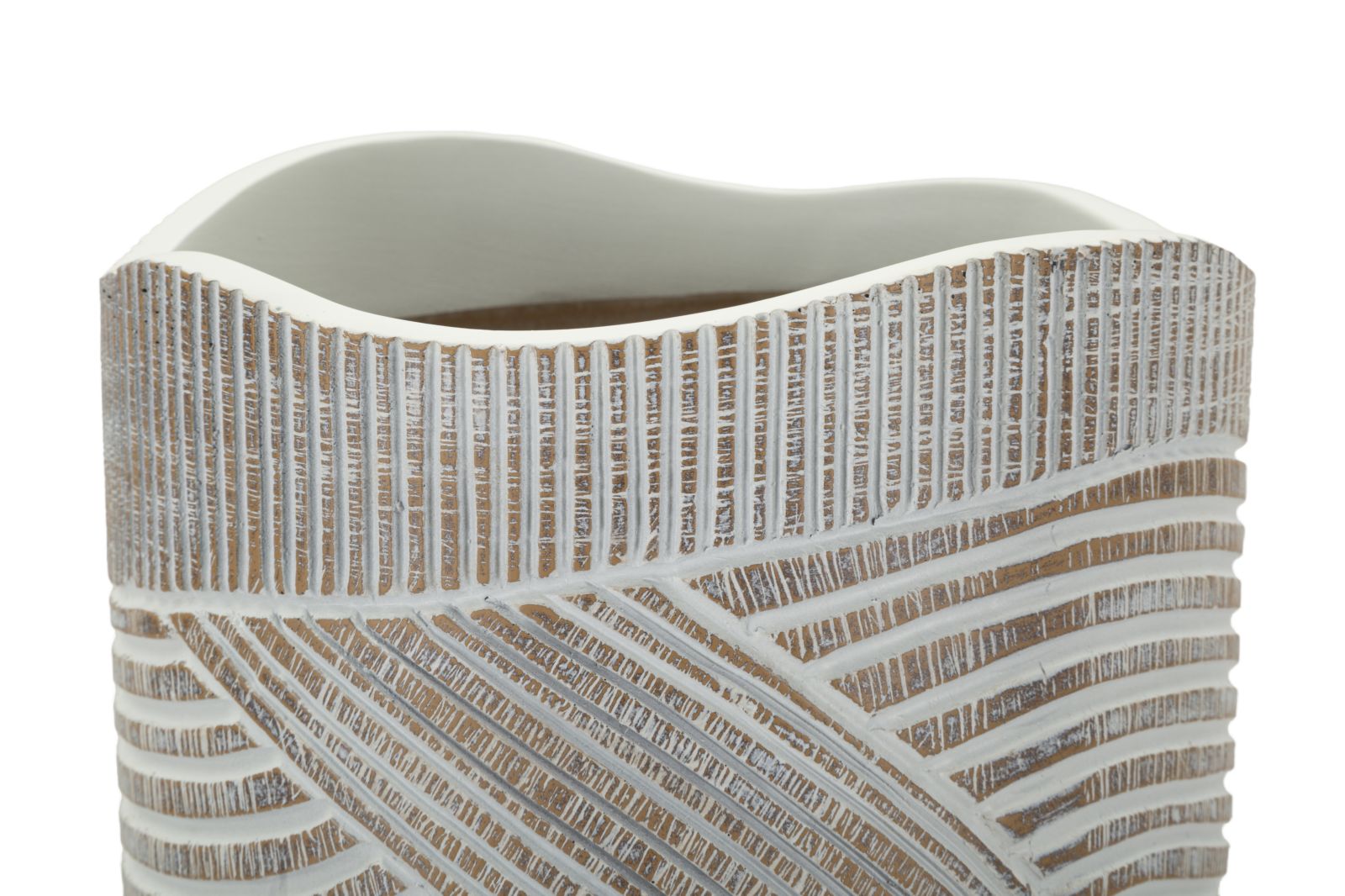 Vaso Resina Woody Cm Ø 19X55 Design Elegante e Versatile