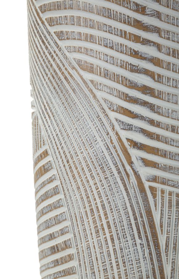 Vaso Resina Woody Cm Ø 18X45 Per Arredo Elegante