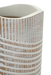 Vaso Resina Woody Cm Ø 18X45 Per Arredo Elegante