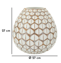 Vaso Resina Tibet Cm Ø 27X27 Elegante Design Moderno