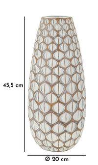 Vaso Resina Tibet Cm Ø 20X45,5 Design Moderno Elegante