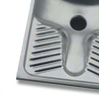 Wc turca da appoggio inox