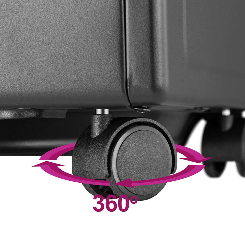Stufa a Gas Portatile 2in1 in Metallo Nero Termostufa Infrarossi 3 elementi GH09