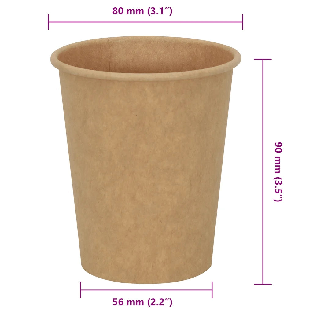 Bicchieri da Caff¨¨ in Carta 1000 pz 8oz 200ml Marrone CFW2016796