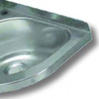 Lavabo antivandalo angolare inox