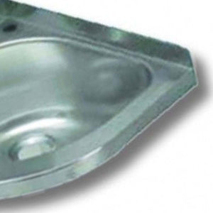 Lavabo antivandalo angolare inox