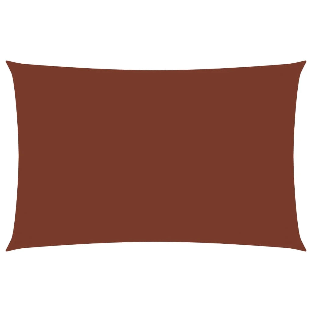 Vela ombreggiante/ombrellone rettangolare 2 x 5 m in tessuto oxford terracotta 02_0009638