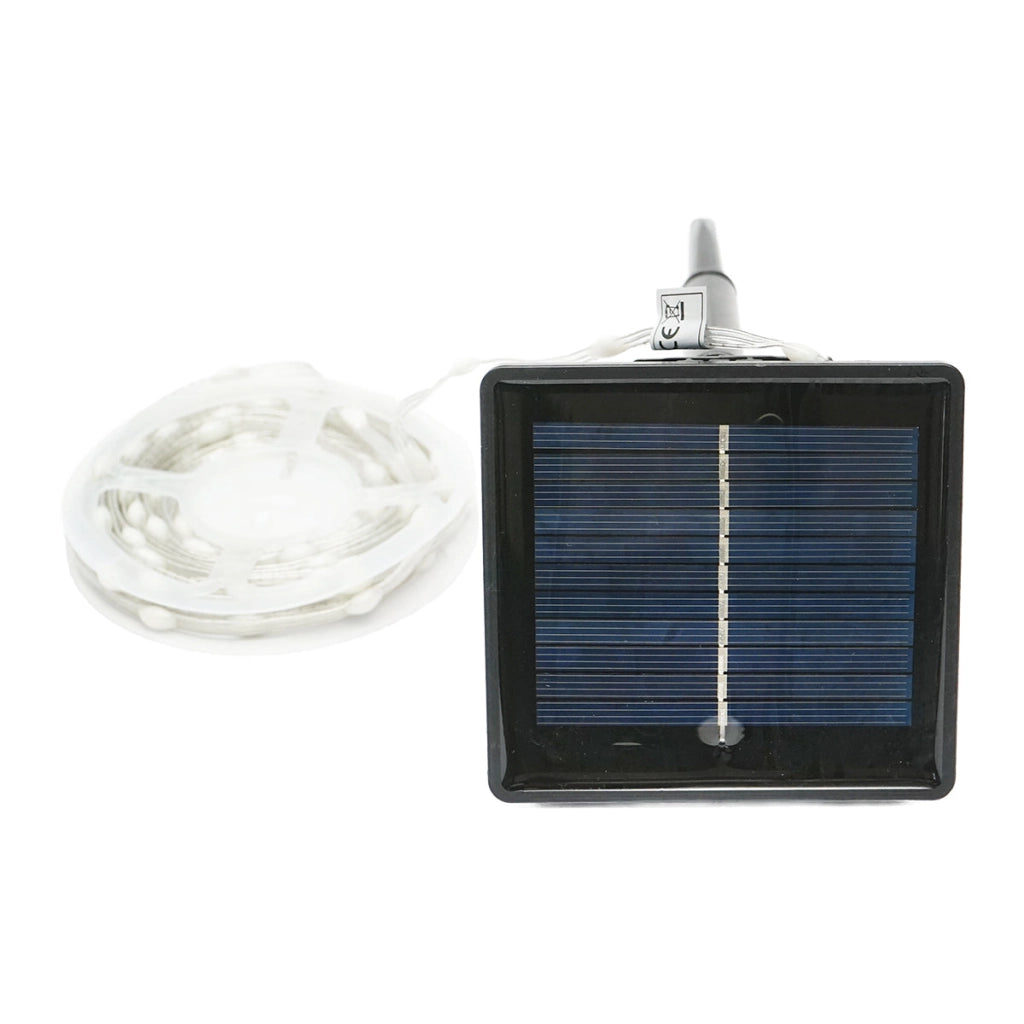 Striscia LED con pannello solare 5V, 5m, telecomando RGB+IC IP65