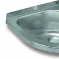 Lavabo antivandalo angolare inox