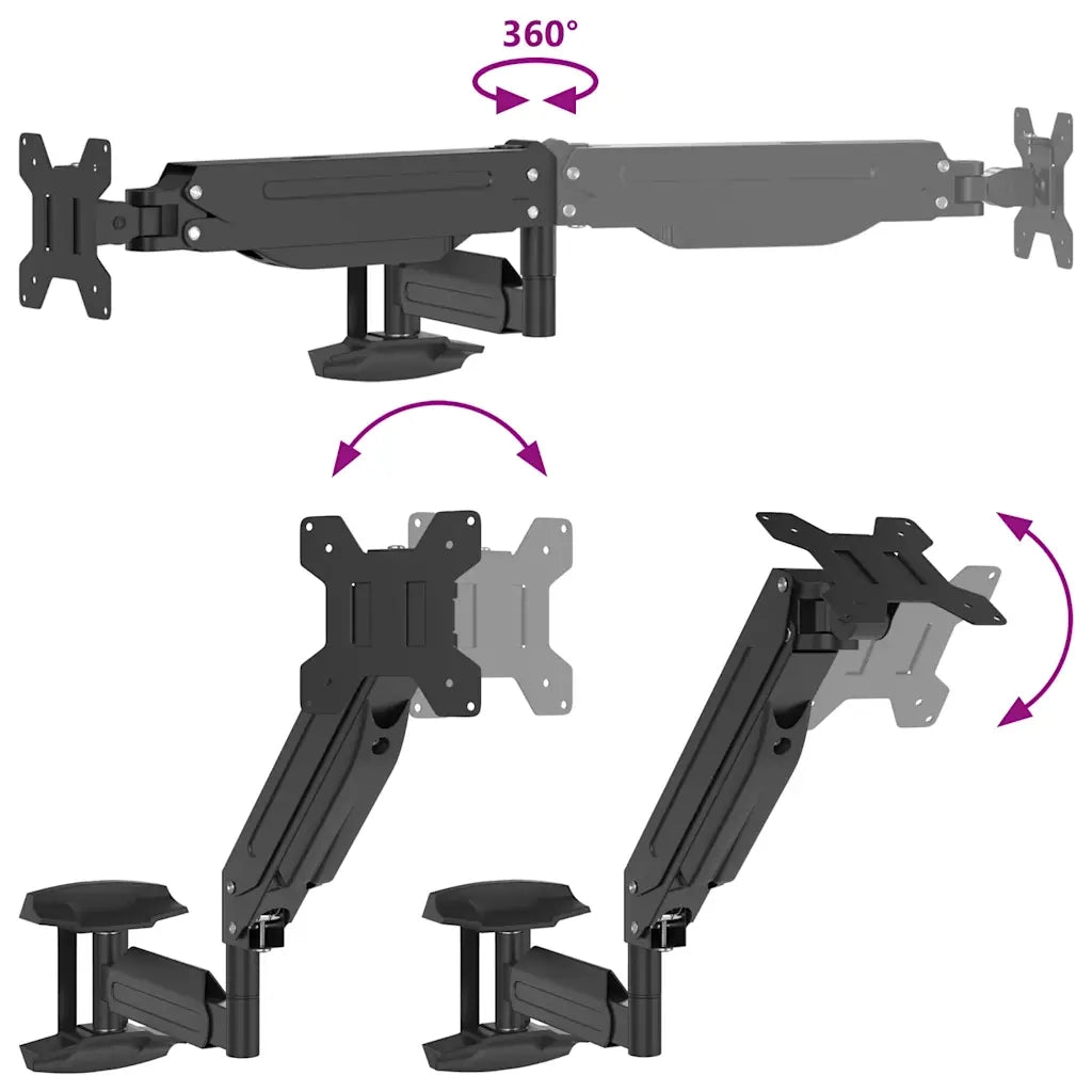 Supporto da Parete Monitor Schermo Max 27 Pollici Molla a Gas CFW1758561