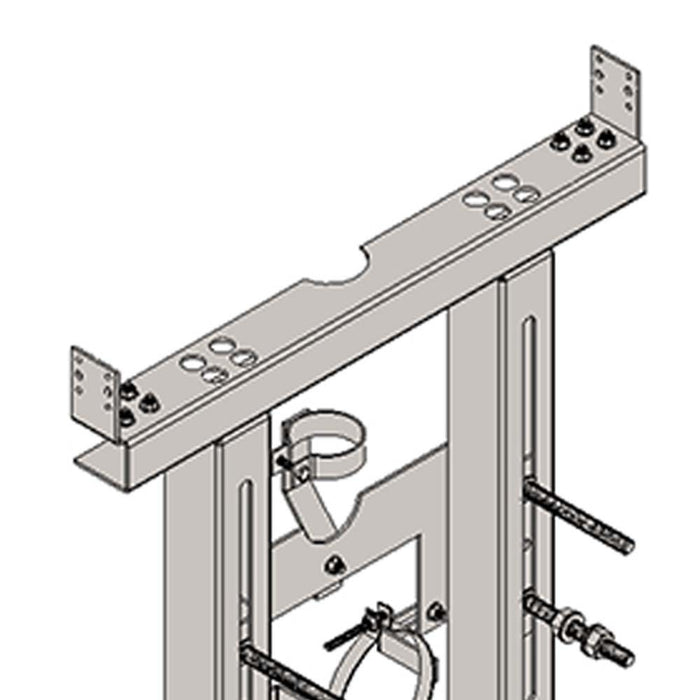 Staffa wc monoblocco sospeso per parete in cartongesso