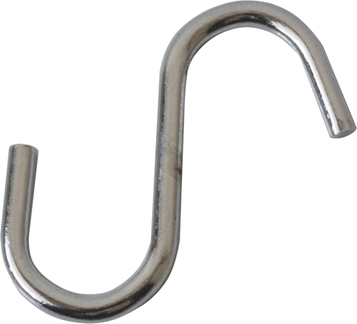 Gancio tubo cucina cromato lucido