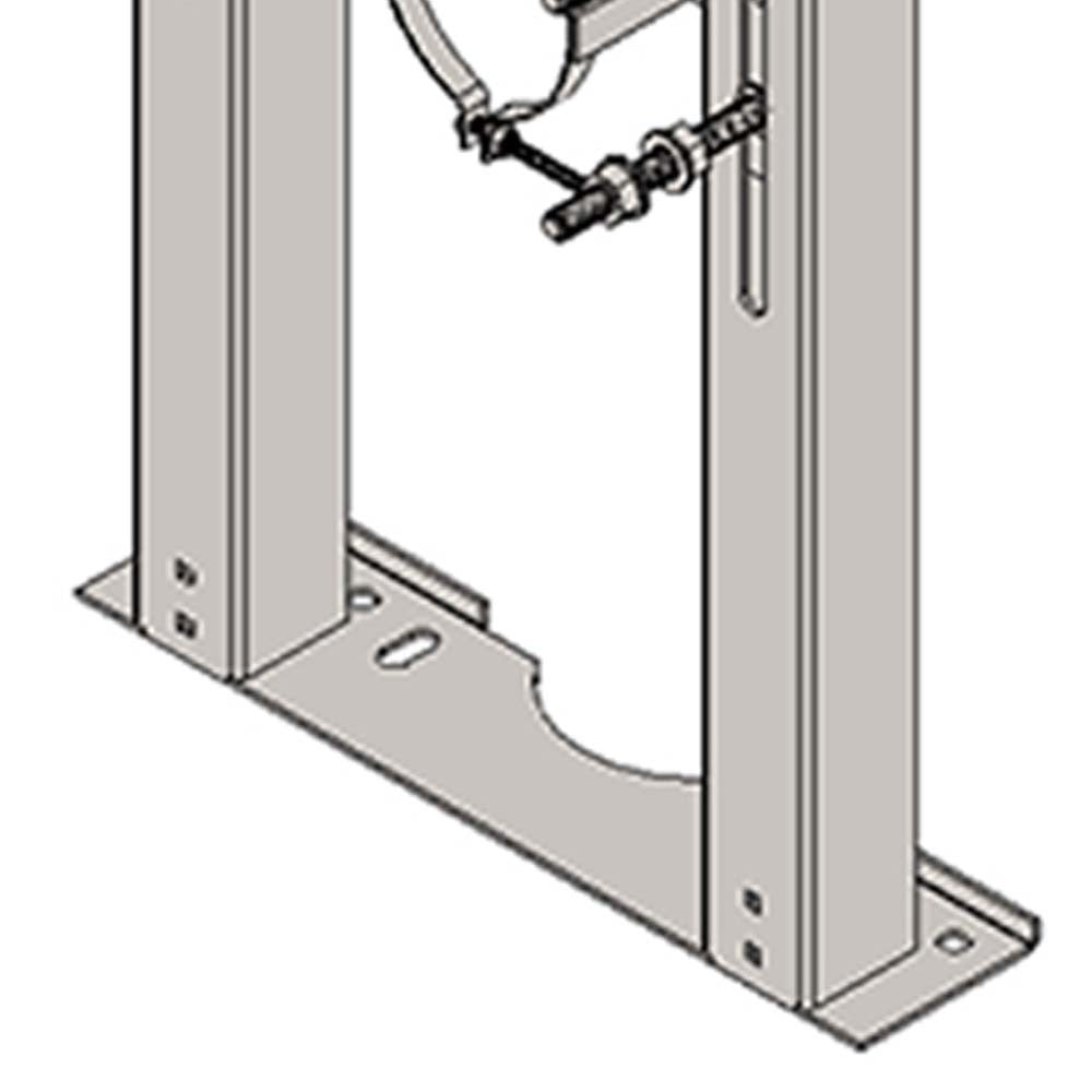 Staffa wc monoblocco sospeso per parete in cartongesso
