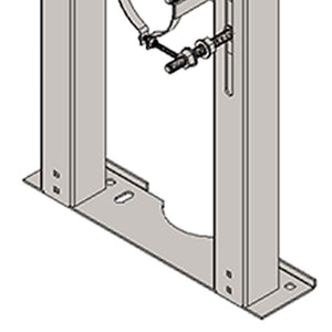 Staffa wc monoblocco sospeso per parete in cartongesso