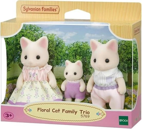 Sylvanian Families, Floral Cat Family Trio,Epoch,Eta 3+