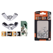 Trade Shop - Set 12 Pezzi Dadi Di Serraggio Dado Con Alette Filettatura M5 Fissaggio 93327 -