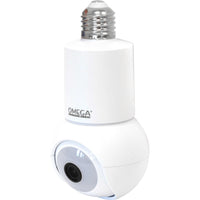 Telecamera Smart WiFi con Attacco E27 – FHD 1080P, Rilevamento Umano, Visione Notturna