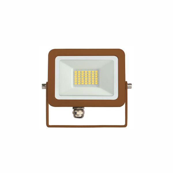 FARO PROIETTORE DA ESTERNO A LED 20W CORTEN LUCE NATURALE 4000K SKY BENEITO