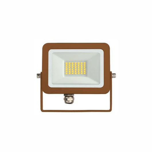 FARO PROIETTORE DA ESTERNO A LED 20W CORTEN LUCE NATURALE 4000K SKY BENEITO