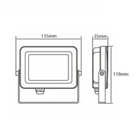 FARO PROIETTORE DA ESTERNO A LED 20W CORTEN LUCE NATURALE 4000K SKY BENEITO
