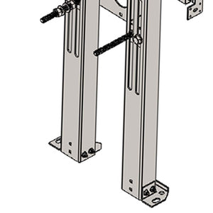 Supporto universale x wc bidet sospesi per interasse cm 60
