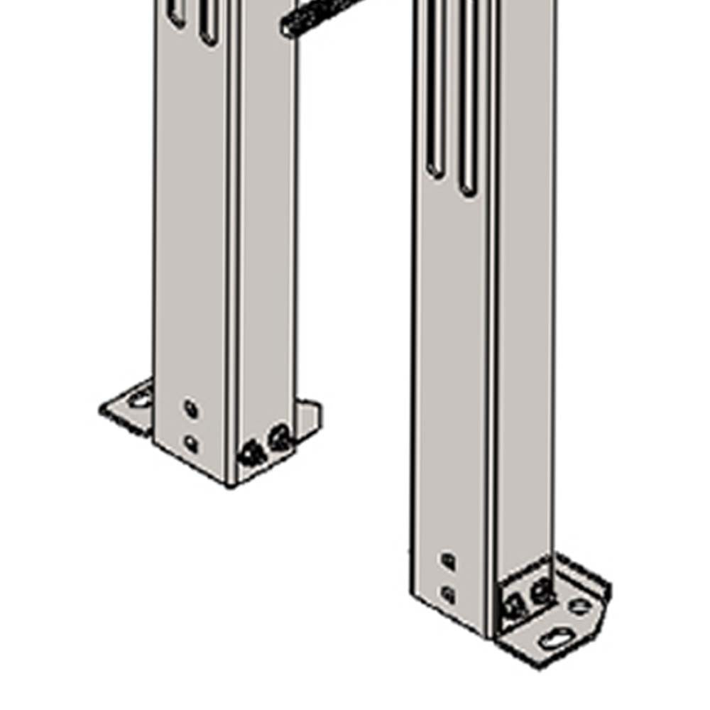 Supporto universale x wc bidet sospesi per interasse cm 40