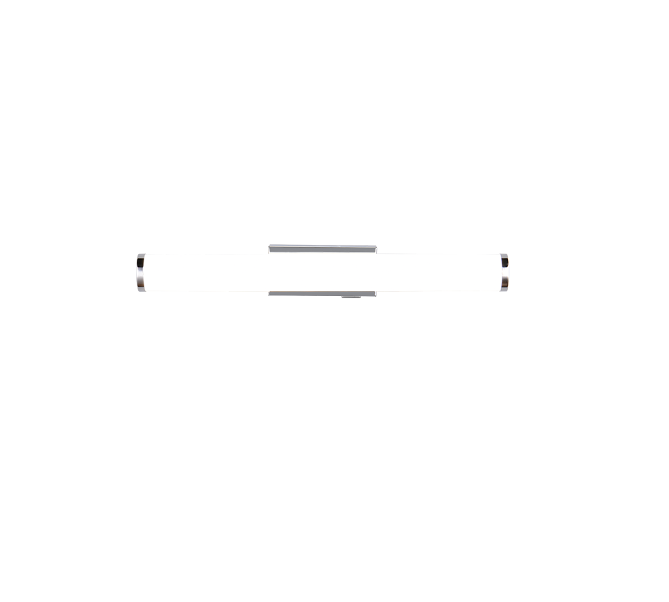 Applique LED, metallo, cromo, 40,5x5,5x8,5 cm, Mattimo