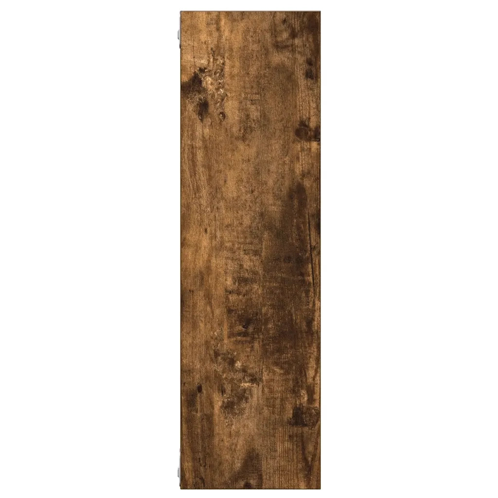Mensola a Muro Rovere Fumo 75x16x55 cm in Legno Multistrato 815843