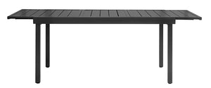 Tavolo Allungabile da Giardino 156/213x95x75 cm Pella in Ferro Antracite